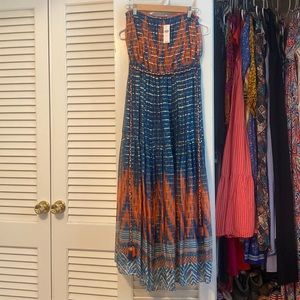 Brand new Anthro strapless dress.